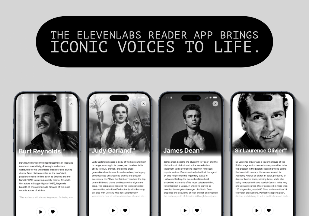 Meet ElevenLabs Reader App
