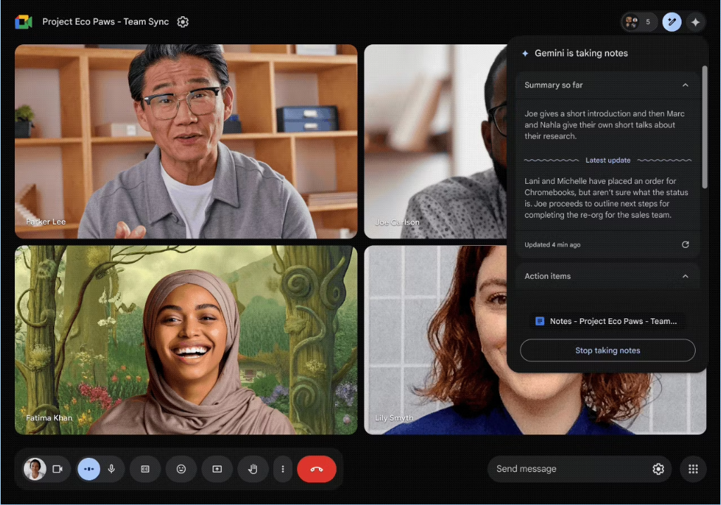Take Notes For Me: Google Meet's New AI-Powered Note-Taking Assistant
