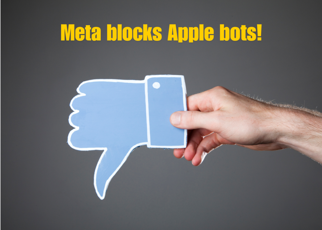 Meta blocking Apple's bots