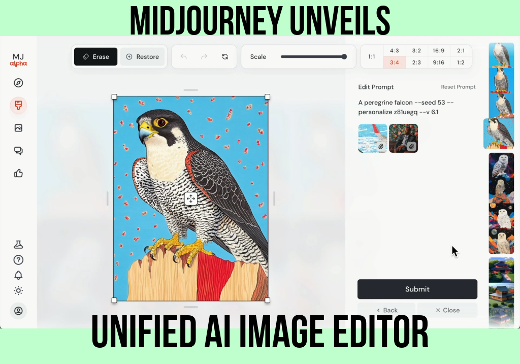 Midjourney Unveils Unified AI Image Editor