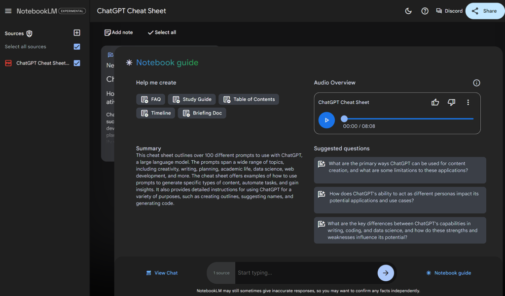 NotebookLM Audio Overview