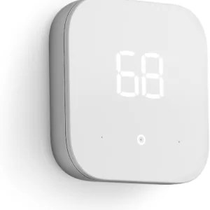 Certified Refurbished Amazon Smart Thermostat – ENERGY STAR certified, DIY install, Works with Alexa – C-wire required